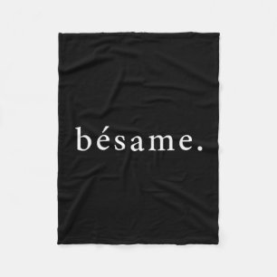 Cobertor De Velo Bésame Espanhol Beije-me Dia dos Namorados Minimal