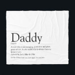 Cobertor De Velo Best Dad Daddy Father Ever Definition Fun Modern<br><div class="desc">Personalise for your special dad,  daddy or father to create a unique gift for Father's day,  birthdays,  Christmas or any day you want to show how much he means to you. A perfect way to show him how amazing he is every day. Designed by Thisisnotme©</div>