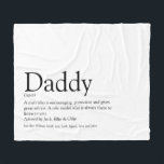 Cobertor De Velo Best Dad Daddy Father Ever Definition Fun Modern<br><div class="desc">Personalise for your special dad,  daddy or father to create a unique gift for Father's day,  birthdays,  Christmas or any day you want to show how much he means to you. A perfect way to show him how amazing he is every day. Designed by Thisisnotme©</div>