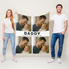 Cobertor De Velo Best Dad Ever Custom Photo | Personalized Father’s