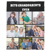 Best Grandparents Ever 8Photo Collage Chic Black
