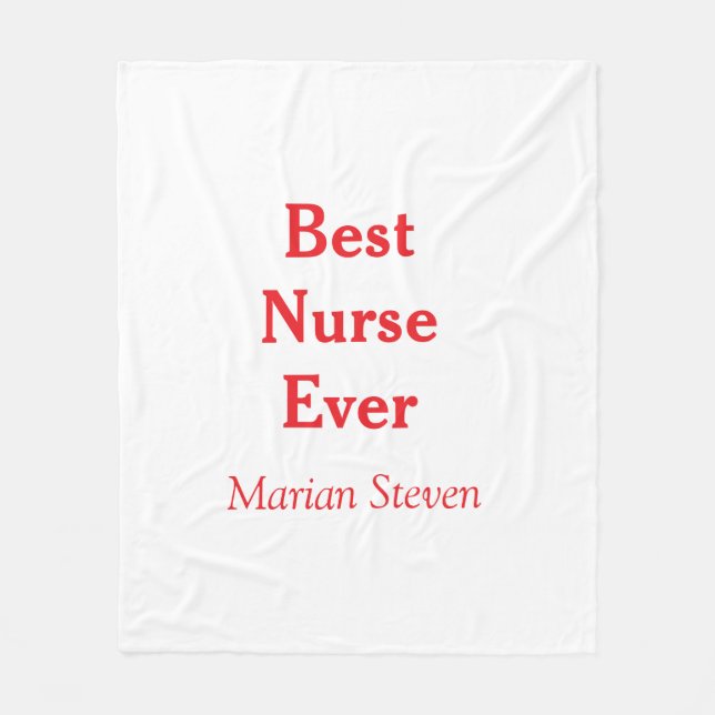 Cobertor De Velo Best nurse ever medical professional paramedical d (Frente)