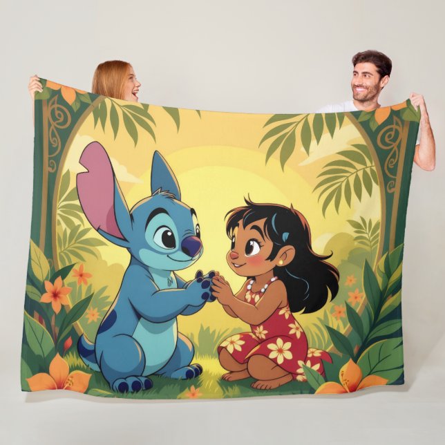 Cobertor De Velo Beste Freunde fürs Leben – Lilo & Stitch   (In Situ)