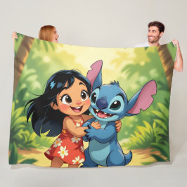 Cobertor De Velo Beste Freunde fürs Leben – Lilo & Stitch
