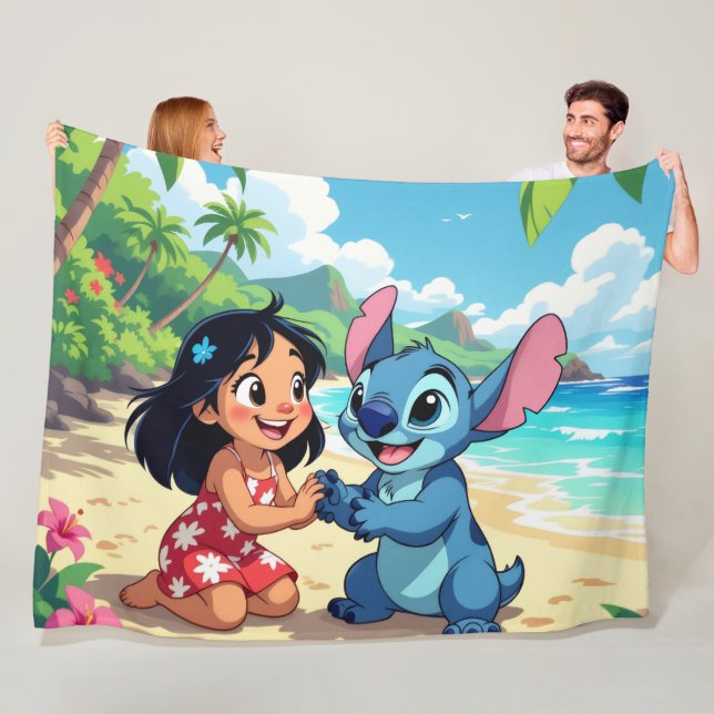 Cobertor De Velo Beste Freunde fürs Leben – Lilo & Stitch   (In Situ)