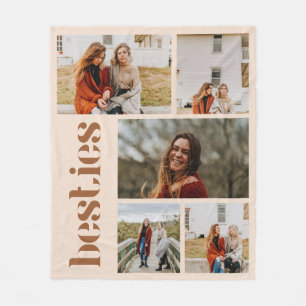 Cobertor De Velo Besties de Fotografias Personalizadas de 5 Portas 