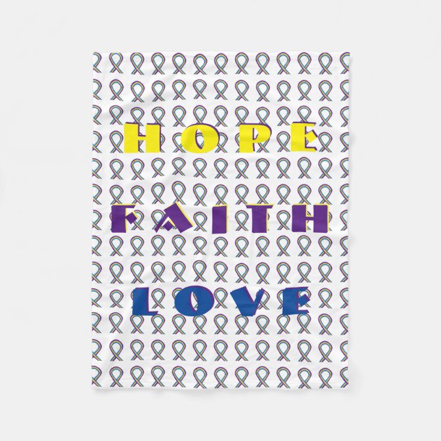 Cobertor De Velo Bexigas de Folha de Fita de Sensibilização do Canc (Frente)