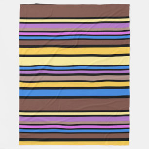 Cobertor De Velo BG Stripes Padrão VI colorido + fundo