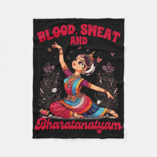 Cobertor De Velo Bharatanatyam Dançando Sangue Indiano Um Suor E Bh