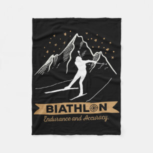 Cobertor De Velo Biathlon Cross-country Skiing Biathlete Shootagem