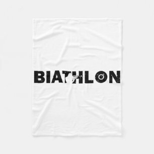 Cobertor De Velo Biathlon Funny Biathlete Saindo Espiando Alvo Sp