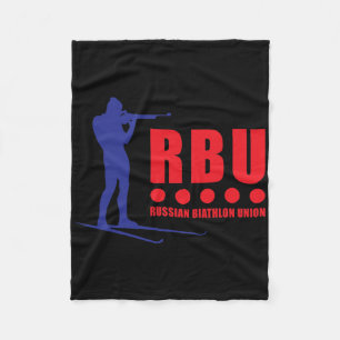 Cobertor De Velo Biathlon Ski Skier Winter Sports Cross-country Rus