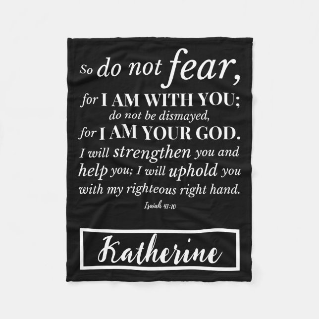 Cobertor De Velo Bíblia Cristã Inspiracional Personalizada Verso (Frente)