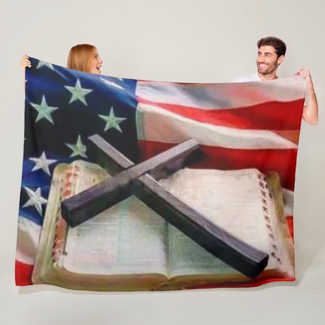 COBERTOR DE VELO BÍBLIA E CRUZ COM BANDEIRA (In Situ)