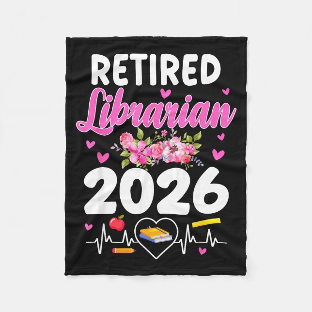 Cobertor De Velo Bibliotecária aposentada est 2026 bibliotecária es (Frente)
