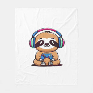 Cobertor De Velo Bicho-Preguiça Gamer Kawaii � Animal Engraçado e F