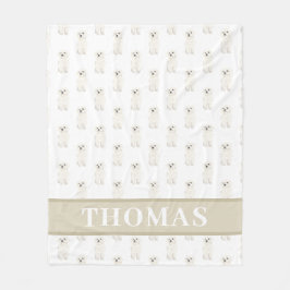 Cobertor De Velo Bichon Bolognese Havanese Coton Havapoo