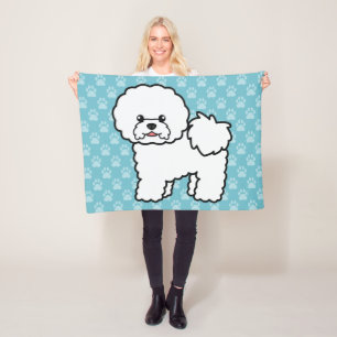 Cobertor De Velo Bichon Frise Cachorro