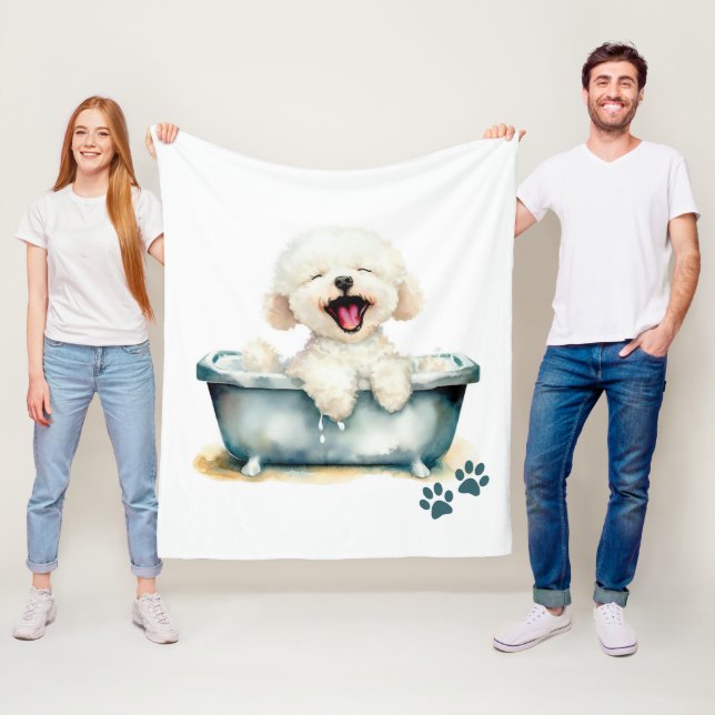 Cobertor De Velo Bichon Frise Dog (In Situ)