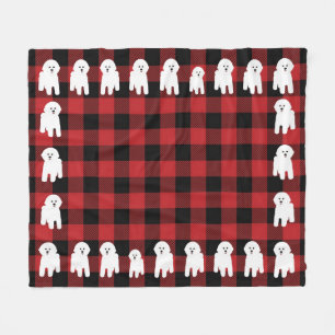 Cobertor De Velo Bichon Frise Fleece Blanket