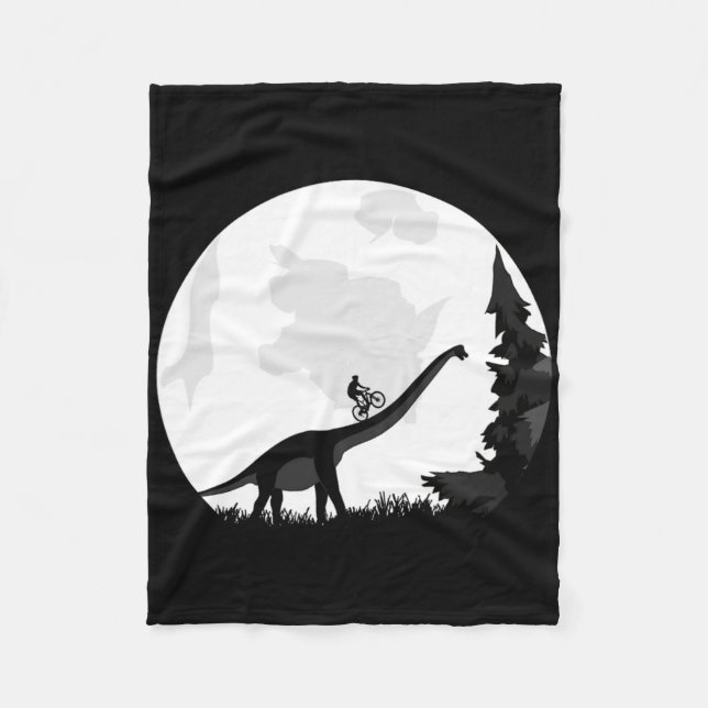 Cobertor De Velo Bicicleta numa Silhueta de Lua de Dinossauro Mtb M (Frente)