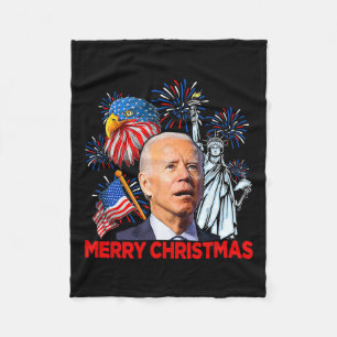 Cobertor De Velo Biden Confusa Patriótica Feliz Natal Para 4º S