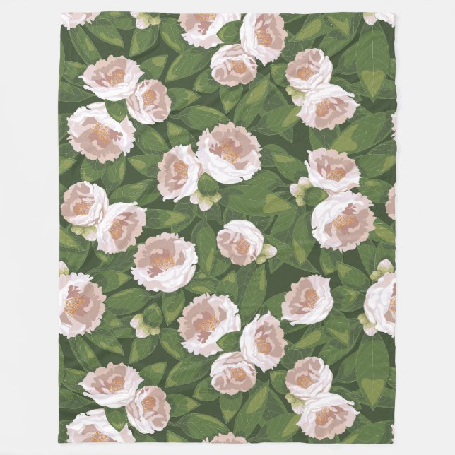 Cobertor De Velo Big Bloom Camellia Charm Large (Frente)