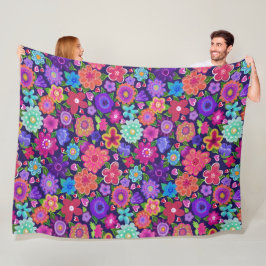 Cobertor De Velo Big Flowers Boho BeauBonito