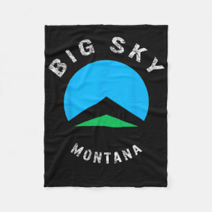 Cobertor De Velo Big Sky Montana Esquiando Snowboard Skier Snow