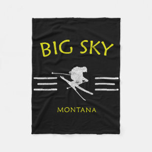 Cobertor De Velo Big Sky Skiing Montana Ski Tee