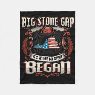 Cobertor De Velo Big Stone Gap Virginia Usa Flag 4 De Julho