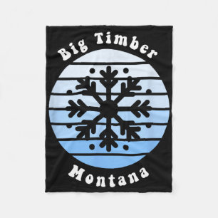 Cobertor De Velo Big Timber Montana Snowflake Natal Souv