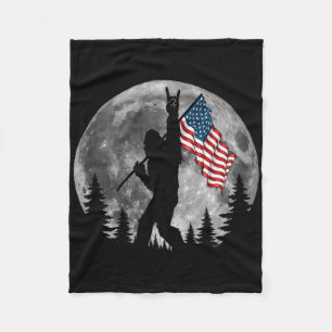 Cobertor De Velo Bigfoot Bandeira Americana Sasquatch Patriótico 4 