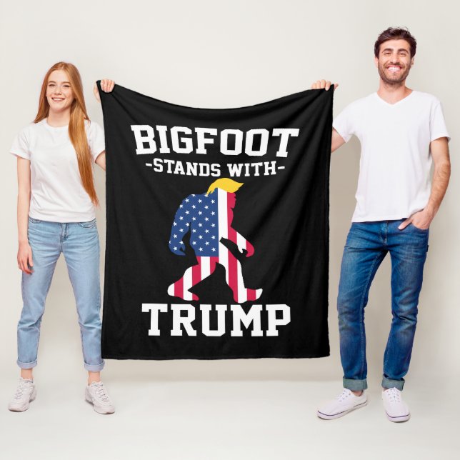 Cobertor De Velo Bigfoot Com Eleições Trump 2024 (In Situ)