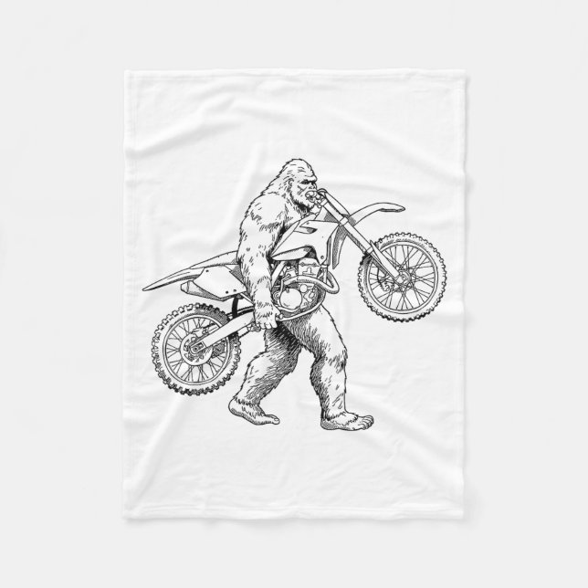 Cobertor De Velo Bigfoot Dirt Bike Sasquatch Biker  (Frente)