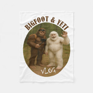 Cobertor De Velo Bigfoot E Vlog De Amigo Meme Divertido Selfie De H