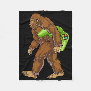 Cobertor De Velo Bigfoot Gamer Sasquatch divertido Video Games Home