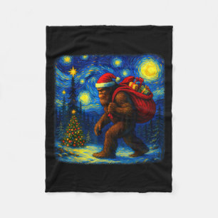 Cobertor De Velo Bigfoot Papai Noel Van Estrela Natal Sasquatch
