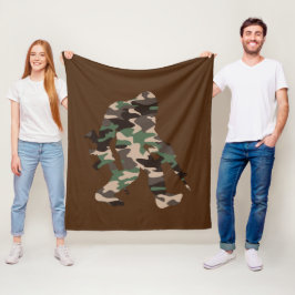Cobertor De Velo Bigfoot Sasquatch Camo