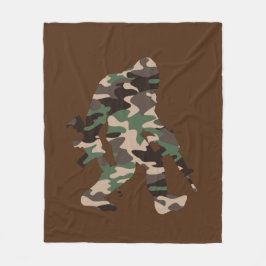 Cobertor De Velo Bigfoot Sasquatch Camo