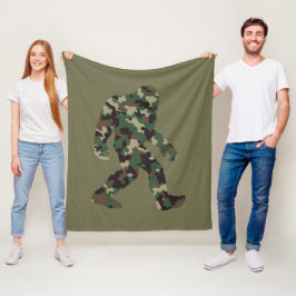 Cobertor De Velo Bigfoot Sasquatch Camo