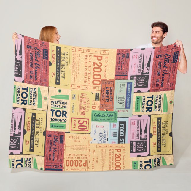 Cobertor De Velo Bilhetes únicos do cenima ocidental presentes russ (In Situ)