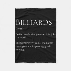 Cobertor De Velo Billiards Definition - Engraçado Sarcástico Billia