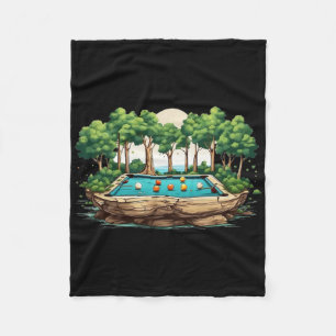 Cobertor De Velo Billiards Engraçado Art Billiards Jogando Jogadore