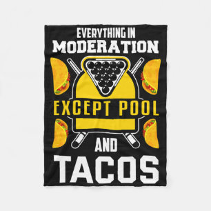 Cobertor De Velo Billiards Shirt Piada Taco Lover Billiards Piscina