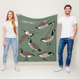 Cobertor De Velo Bird Lovers Canada Geese Ilustração Personalizad
