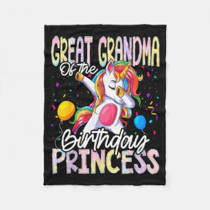 Cobertor De Velo Bisavó da Princesa de Aniversário Dabbing Uni