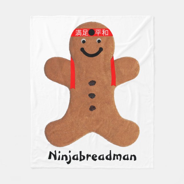 Cobertor De Velo Biscoito de Ninjabreadman (biscoito) (Frente)