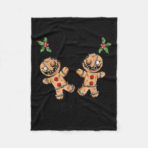 Cobertor De Velo Biscoitos de Gengibre Assustadores para o Natal de