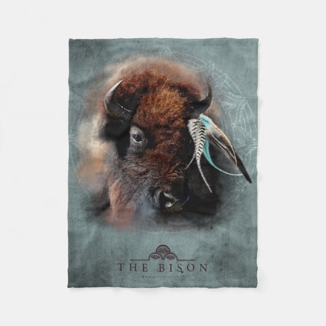 Cobertor De Velo Bison - Fleece Blanket (Frente)